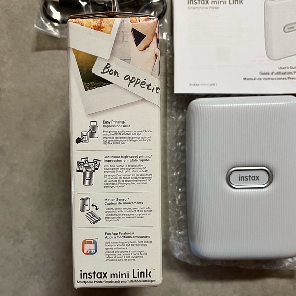 New Fujifilm Instax Mini Link Smartphone Printer - Ash White - Picture 6 of 6